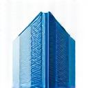 Icon of a modern office building for commercial cleaning